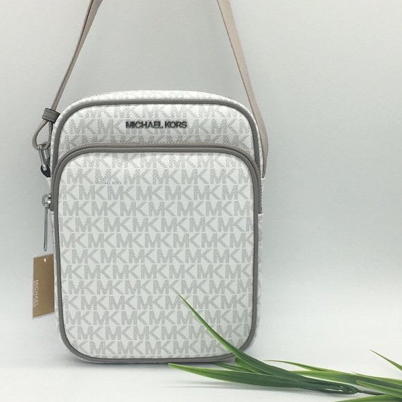 MICHAEL KORS MD FLIGHT CROSSBODY Bag BRIGHT WHITE - Picture 5 of 8